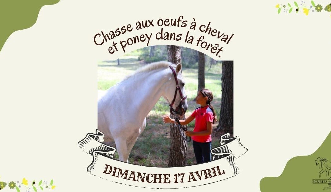 Chasse aux œufs à cheval et poney